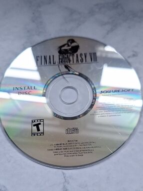 Final Fantasy VIII Install Disc - Silver CD